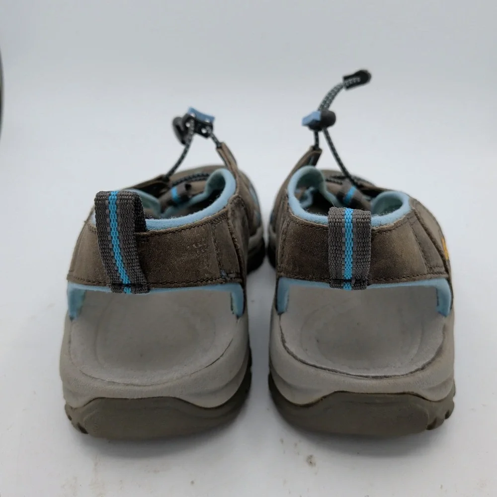 KEEN Venice Women 10 Magnet Norse Blue Leather Waterproof Hiking Sandals 1008471